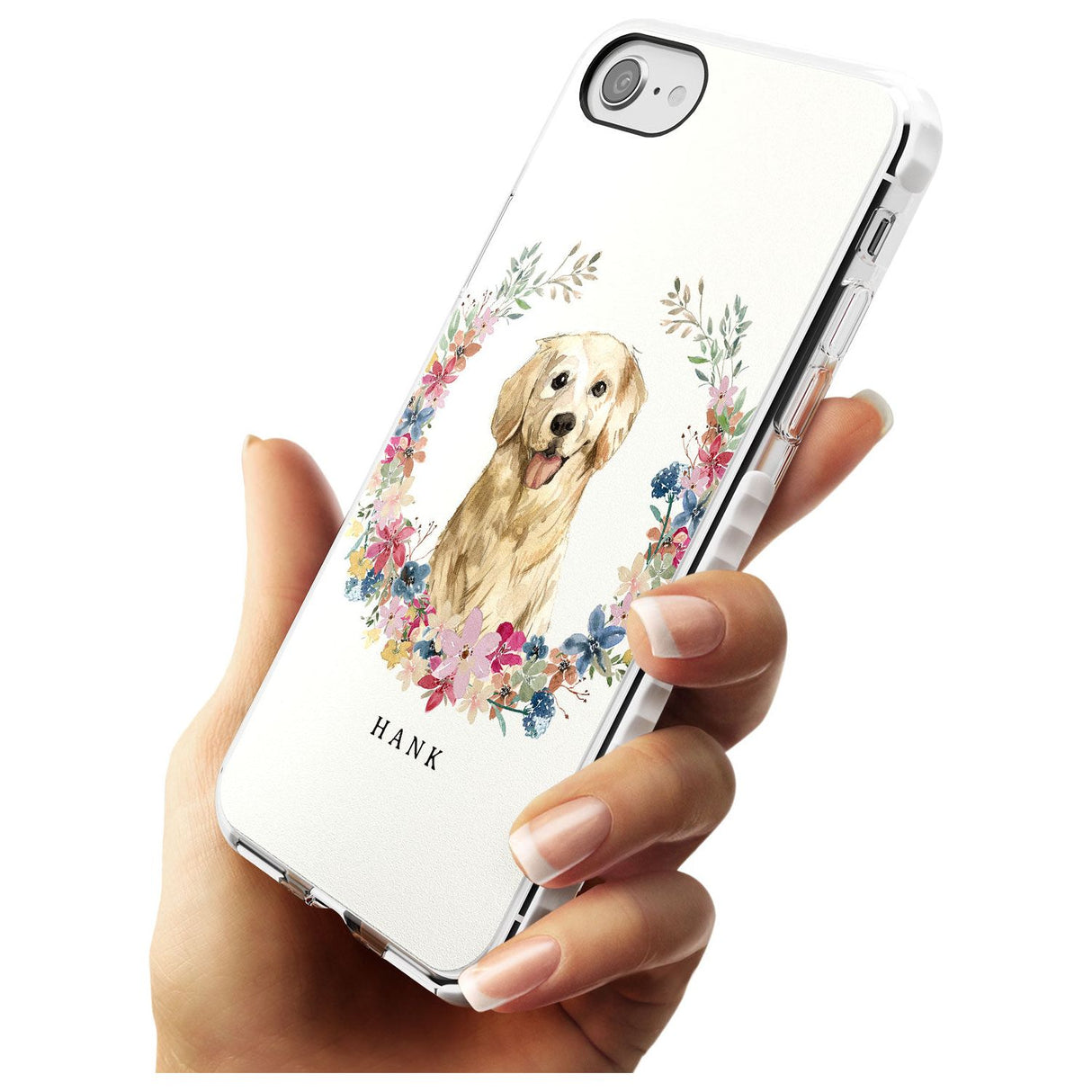 Golden Retriever - Watercolour Dog Portrait Impact Phone Case for iPhone SE 8 7 Plus