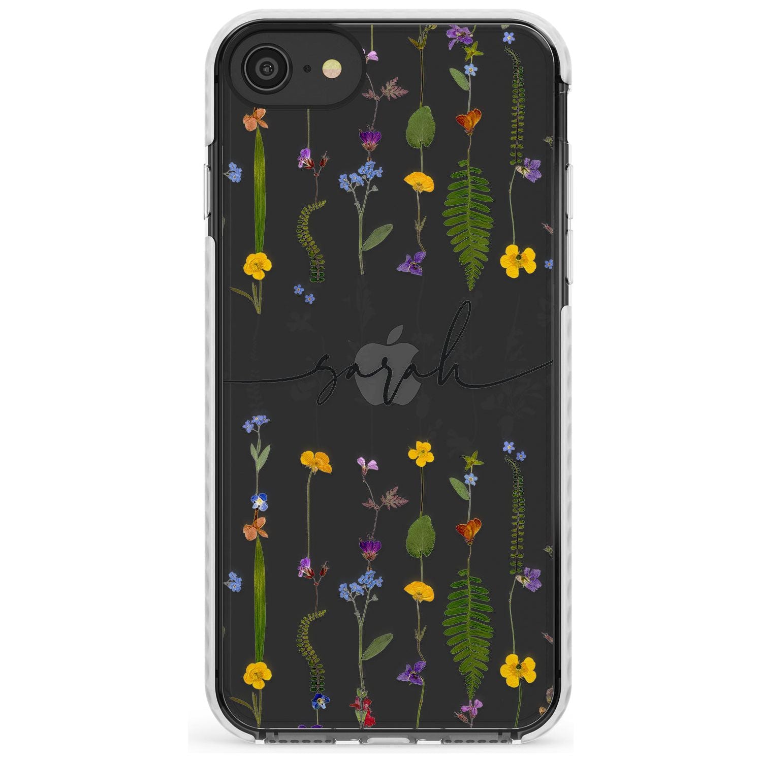 Custom Wildflower Lines Slim TPU Phone Case for iPhone SE 8 7 Plus