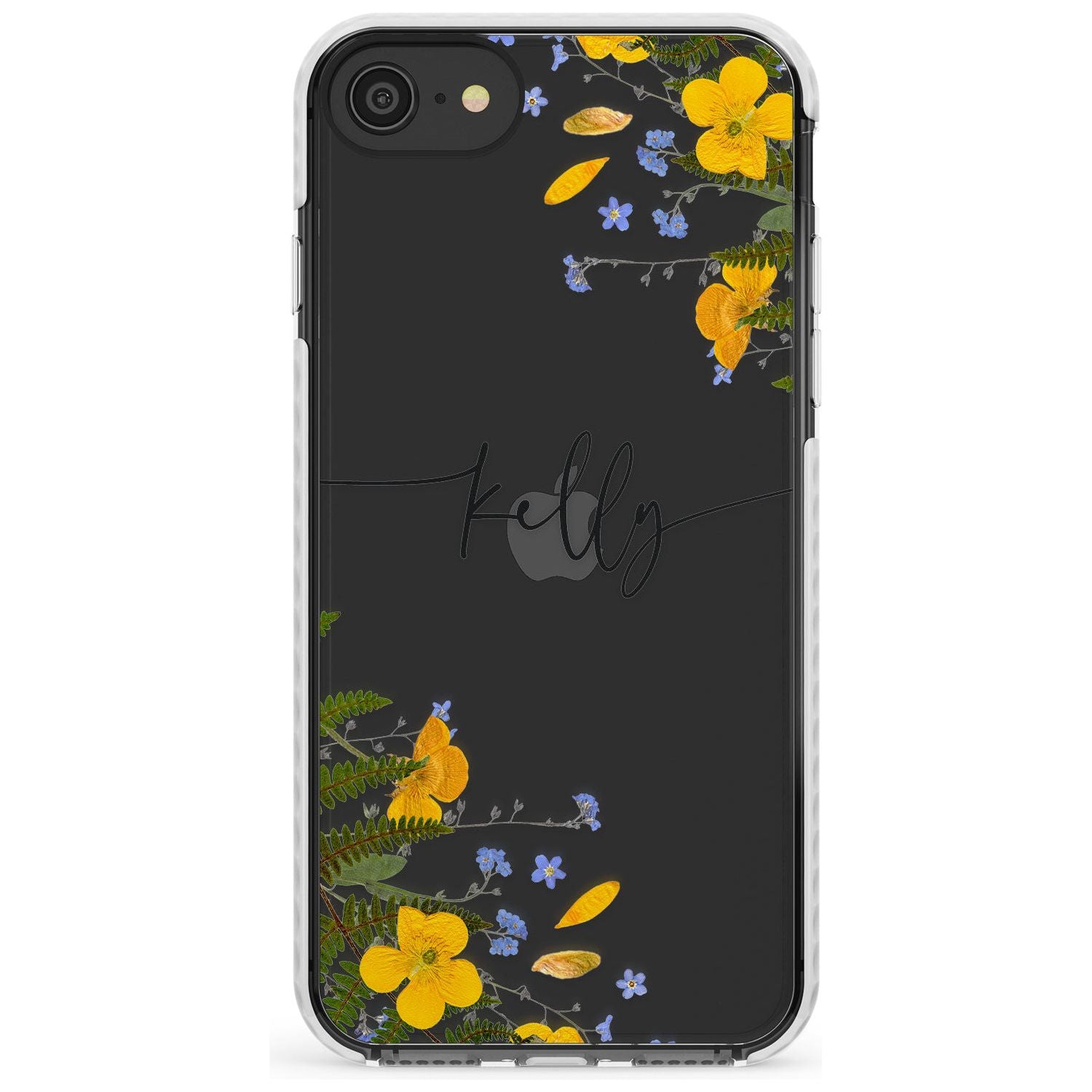 Custom Ferns & Flowers Slim TPU Phone Case for iPhone SE 8 7 Plus