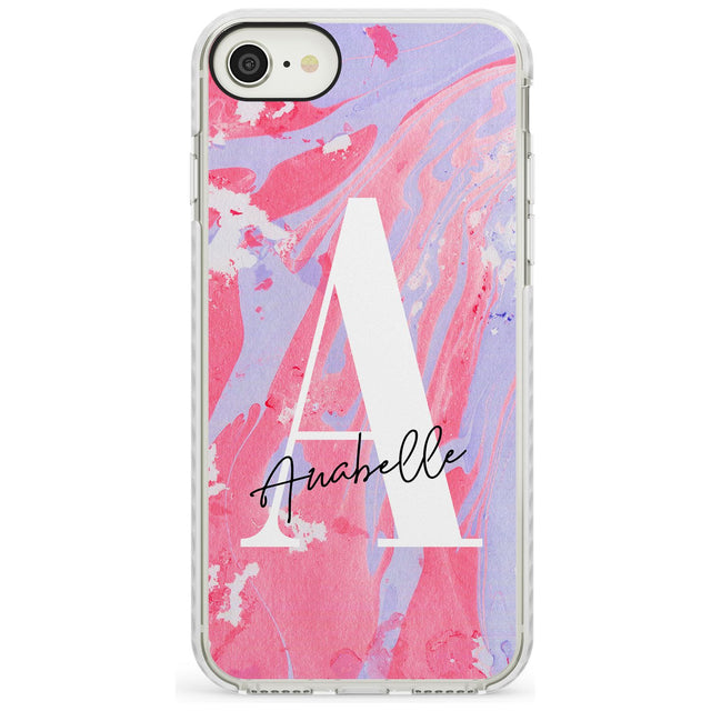 Pink & Purple - Custom Marble iPhone Case  Impact Case Custom Phone Case - Case Warehouse