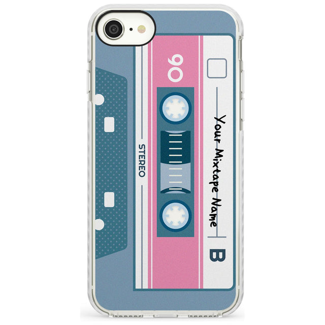 Retro Mixtape Slim TPU Phone Case for iPhone SE 8 7 Plus