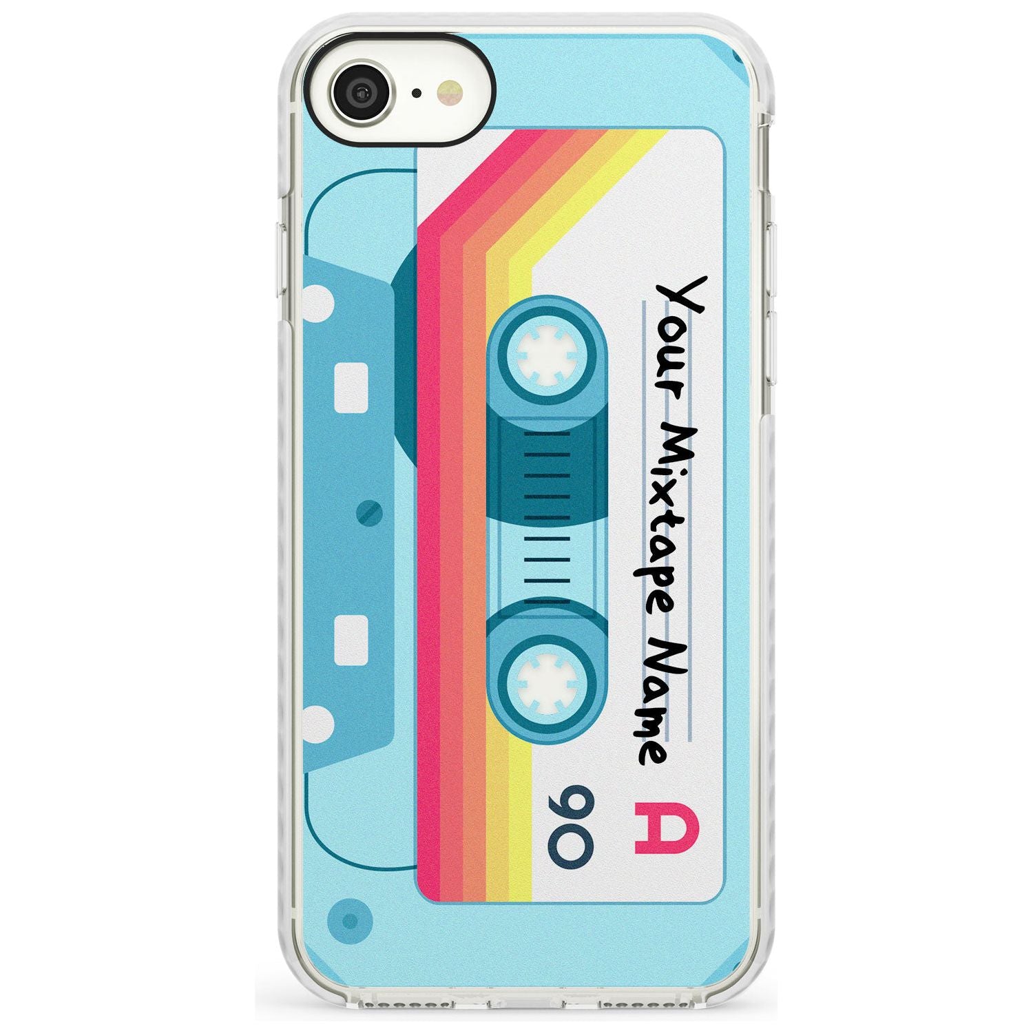 Sporty Cassette Slim TPU Phone Case for iPhone SE 8 7 Plus