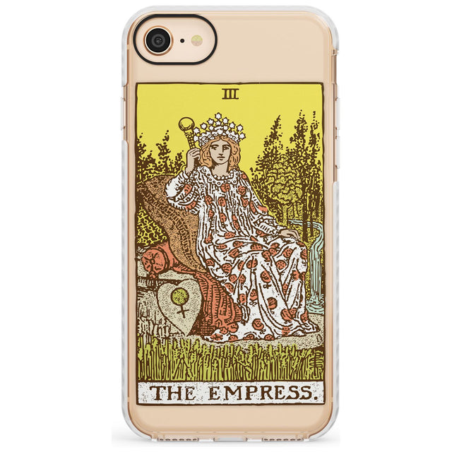 The Empress Tarot Card - Colour Slim TPU Phone Case for iPhone SE 8 7 Plus