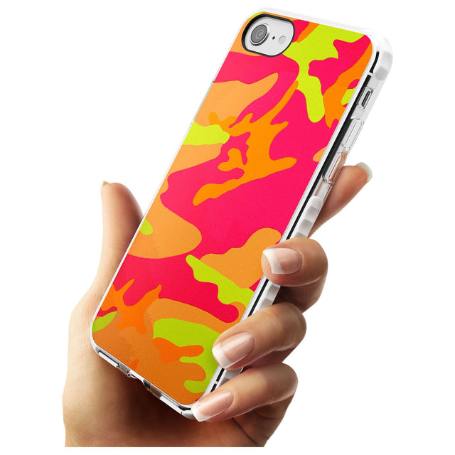 Neon Camo Impact Phone Case for iPhone SE 8 7 Plus