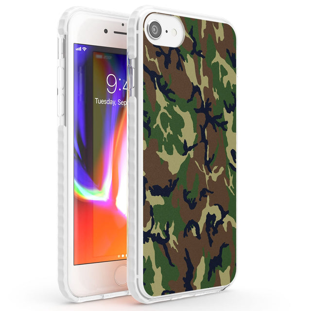 Forest Green Camo Phone Case iPhone 7/8 / Impact Case,iPhone SE / Impact Case Blanc Space