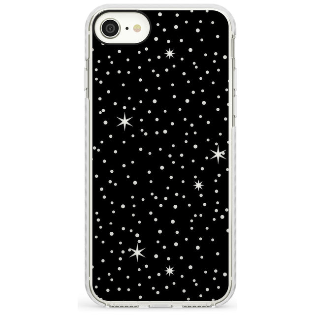 Celestial  Cut-Out Stars Phone Case iPhone 7/8 / Impact Case,iPhone SE / Impact Case Blanc Space