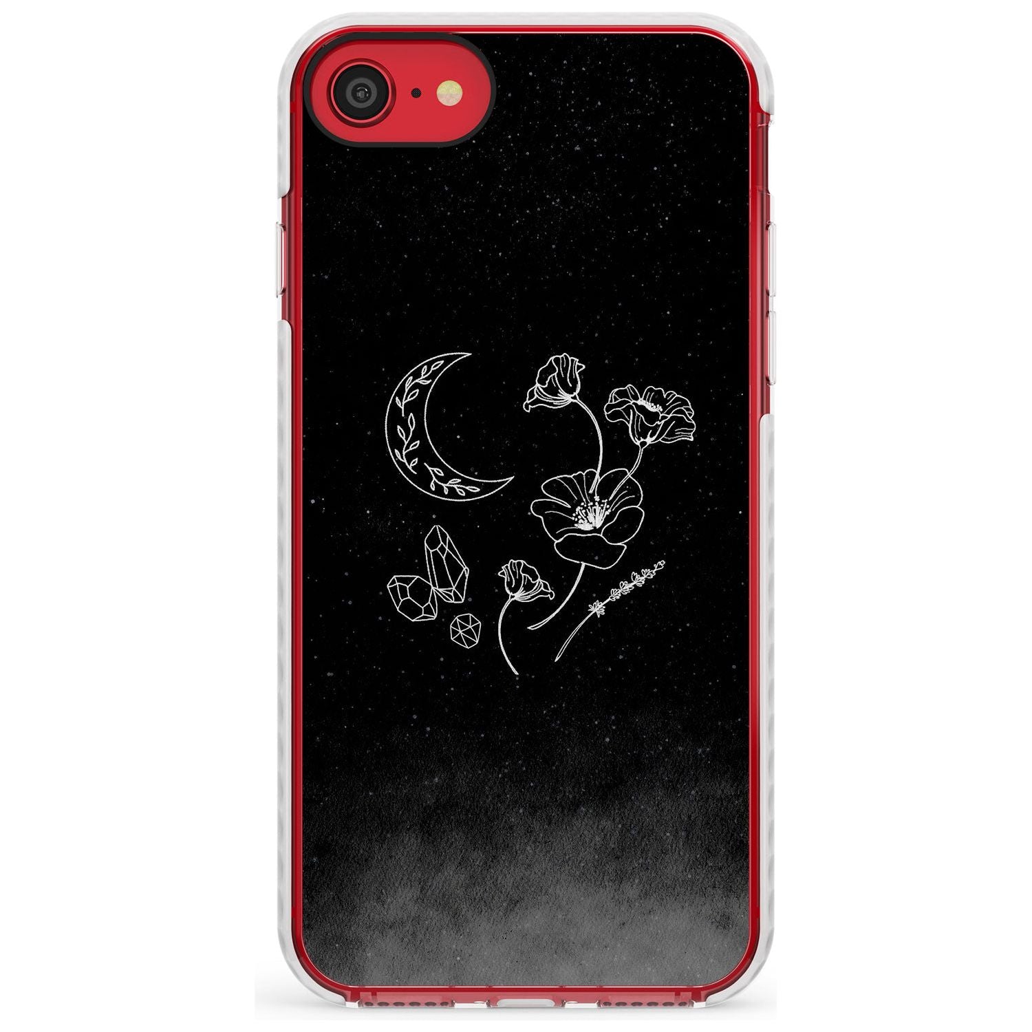 Crescent Moon Collection Slim TPU Phone Case for iPhone SE 8 7 Plus