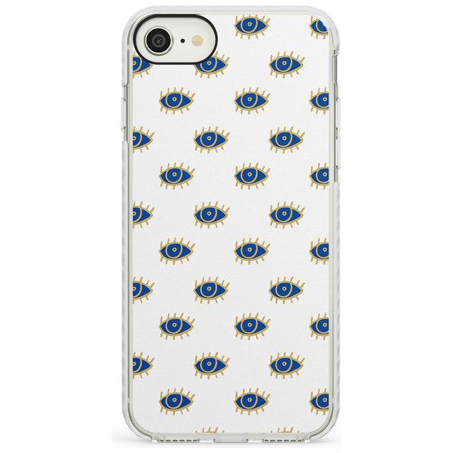 Gold Eyes Psychedelic Eyes Pattern Impact Phone Case for iPhone SE 8 7 Plus