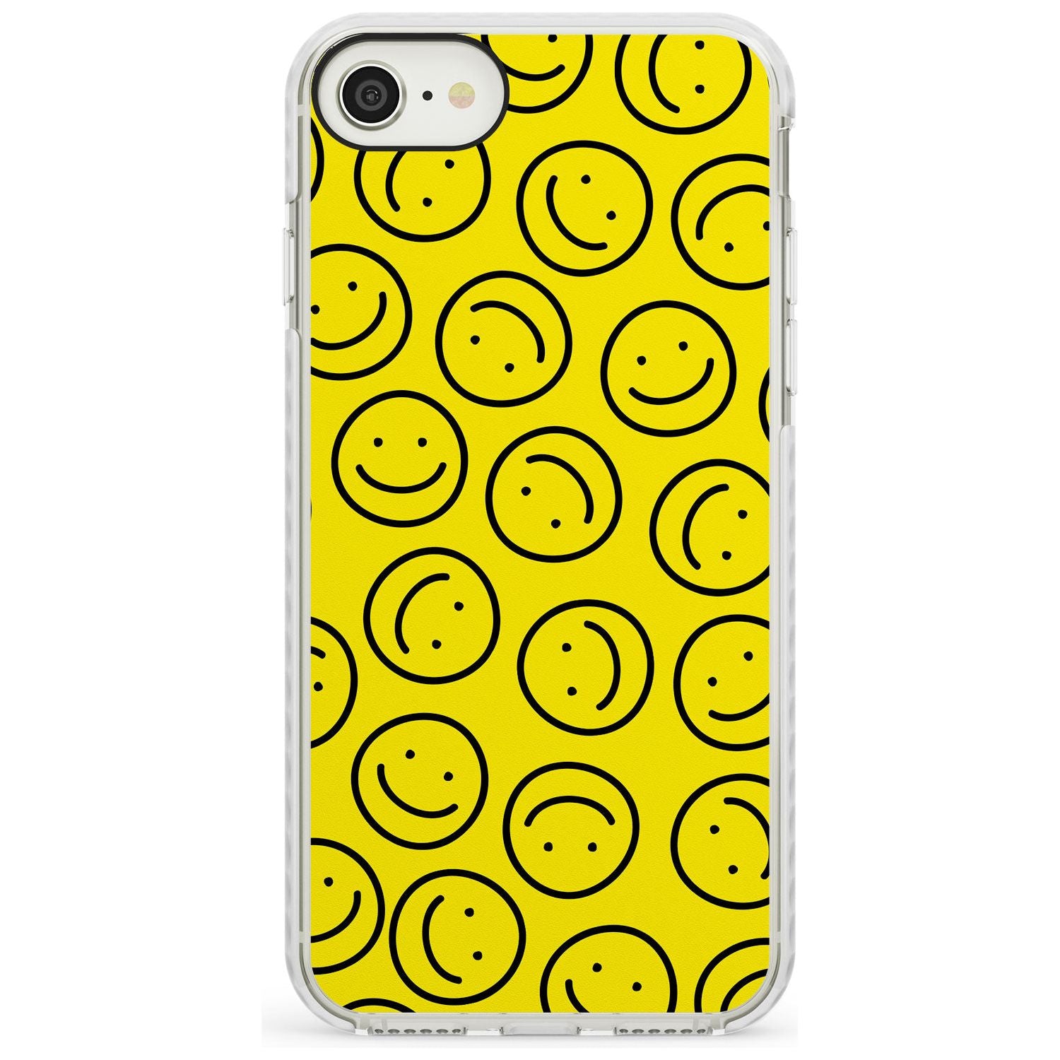 Happy Face Pattern iPhone Case  Impact Case Phone Case - Case Warehouse