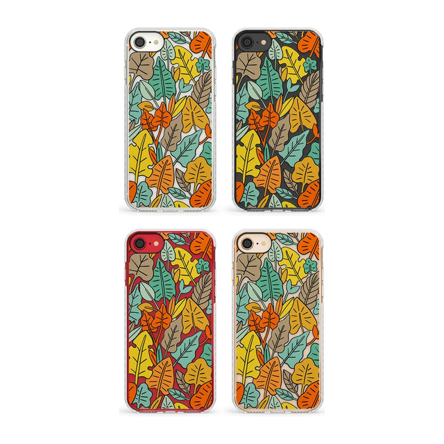 Abstract Leaves Phone Case for iPhone SE