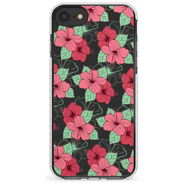 Pink Peony Impact Phone Case for iPhone SE 8 7 Plus