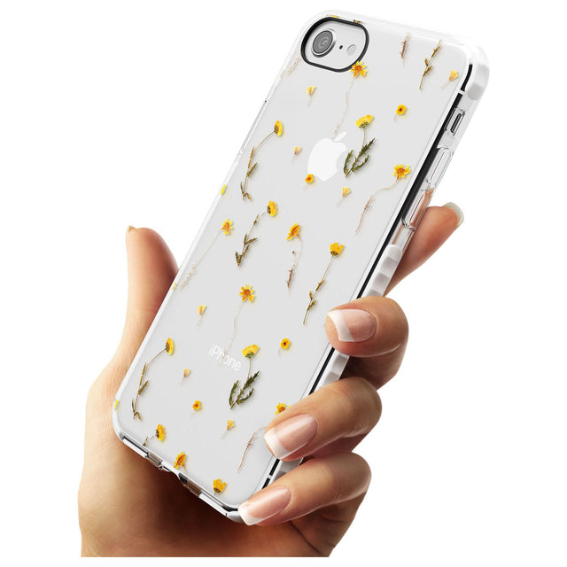 Mixed Yellow Flowers - Dried Flower-Inspired Impact Phone Case for iPhone SE 8 7 Plus