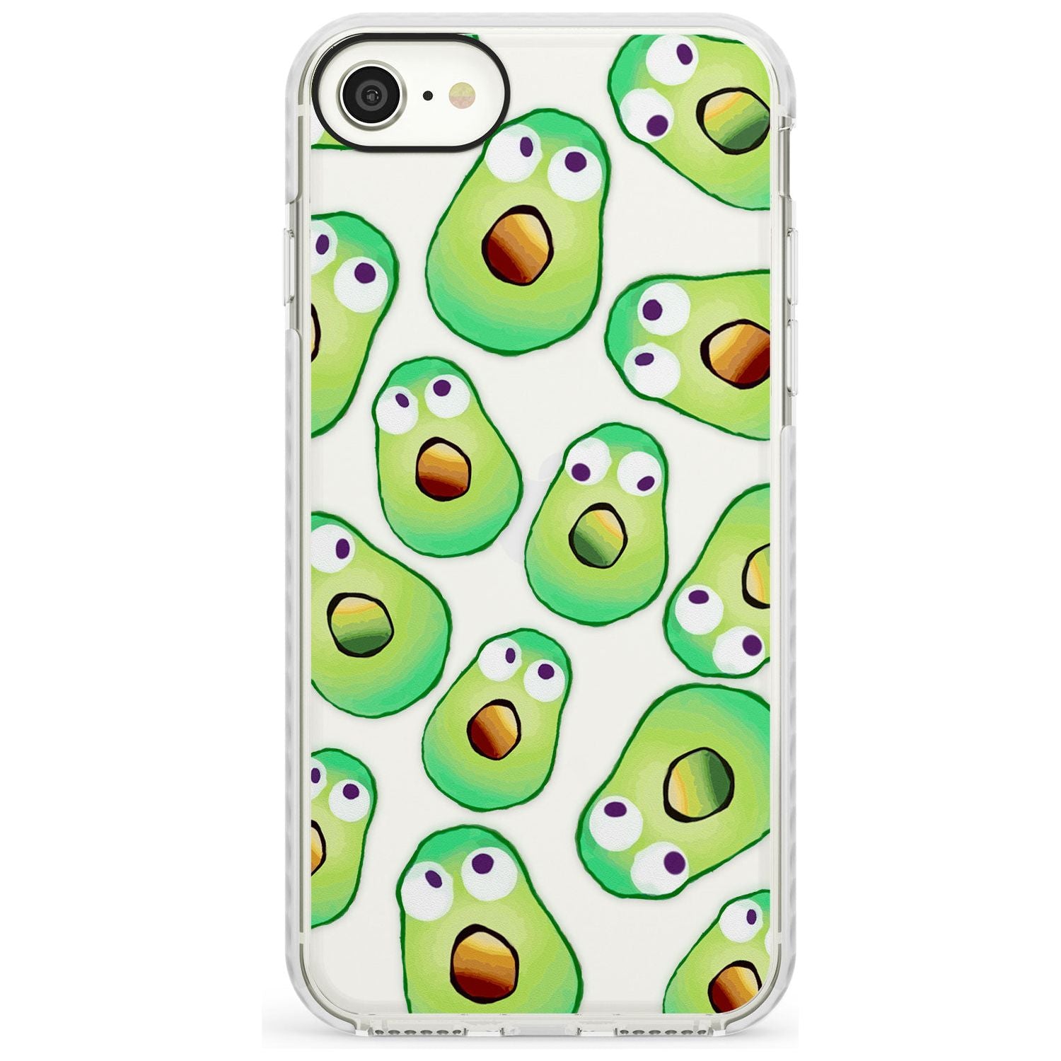 Shocked Avocados Impact Phone Case for iPhone SE 8 7 Plus