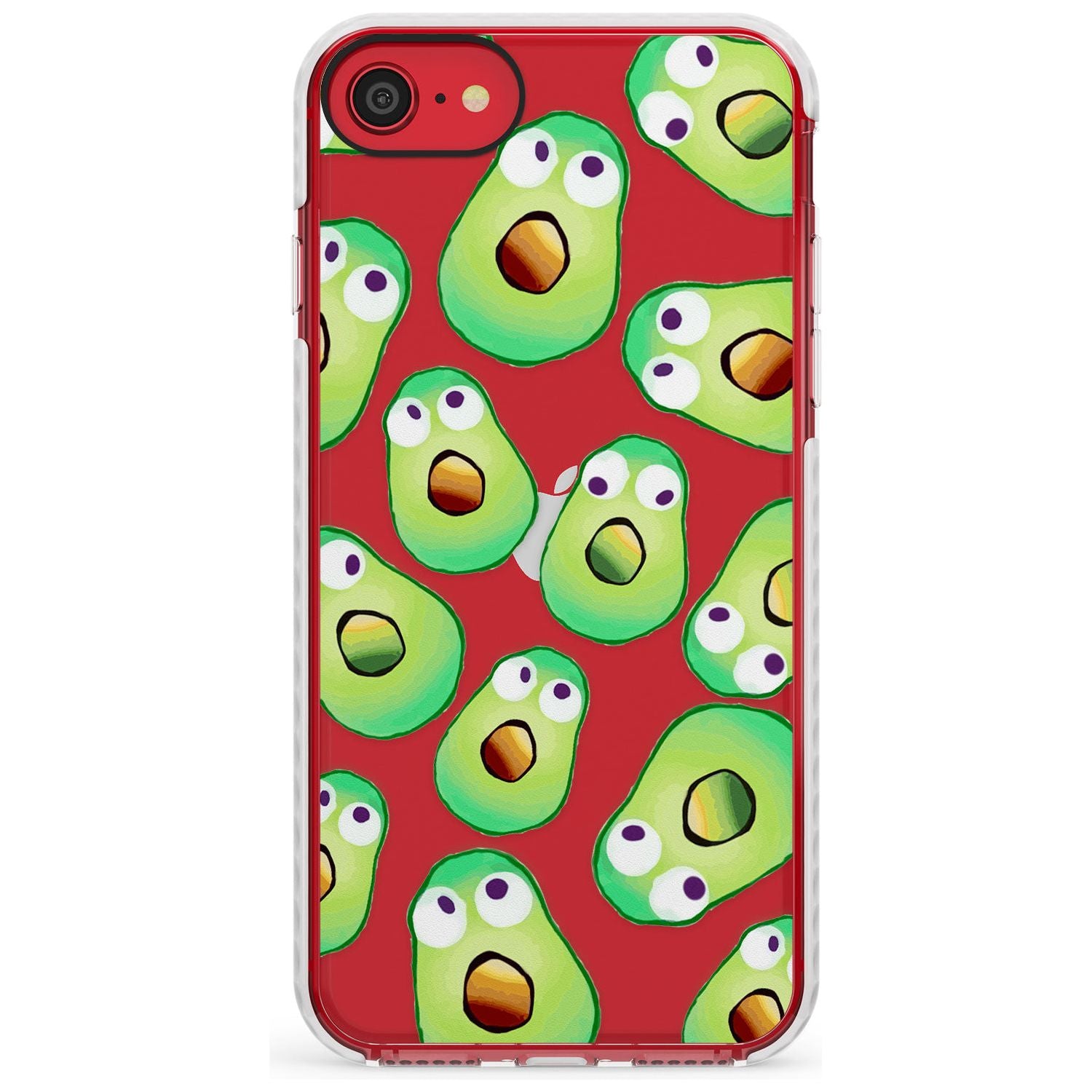 Shocked Avocados Impact Phone Case for iPhone SE 8 7 Plus