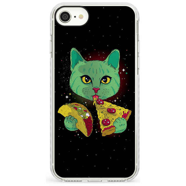 Pizza Purr Impact Phone Case for iPhone SE 8 7 Plus