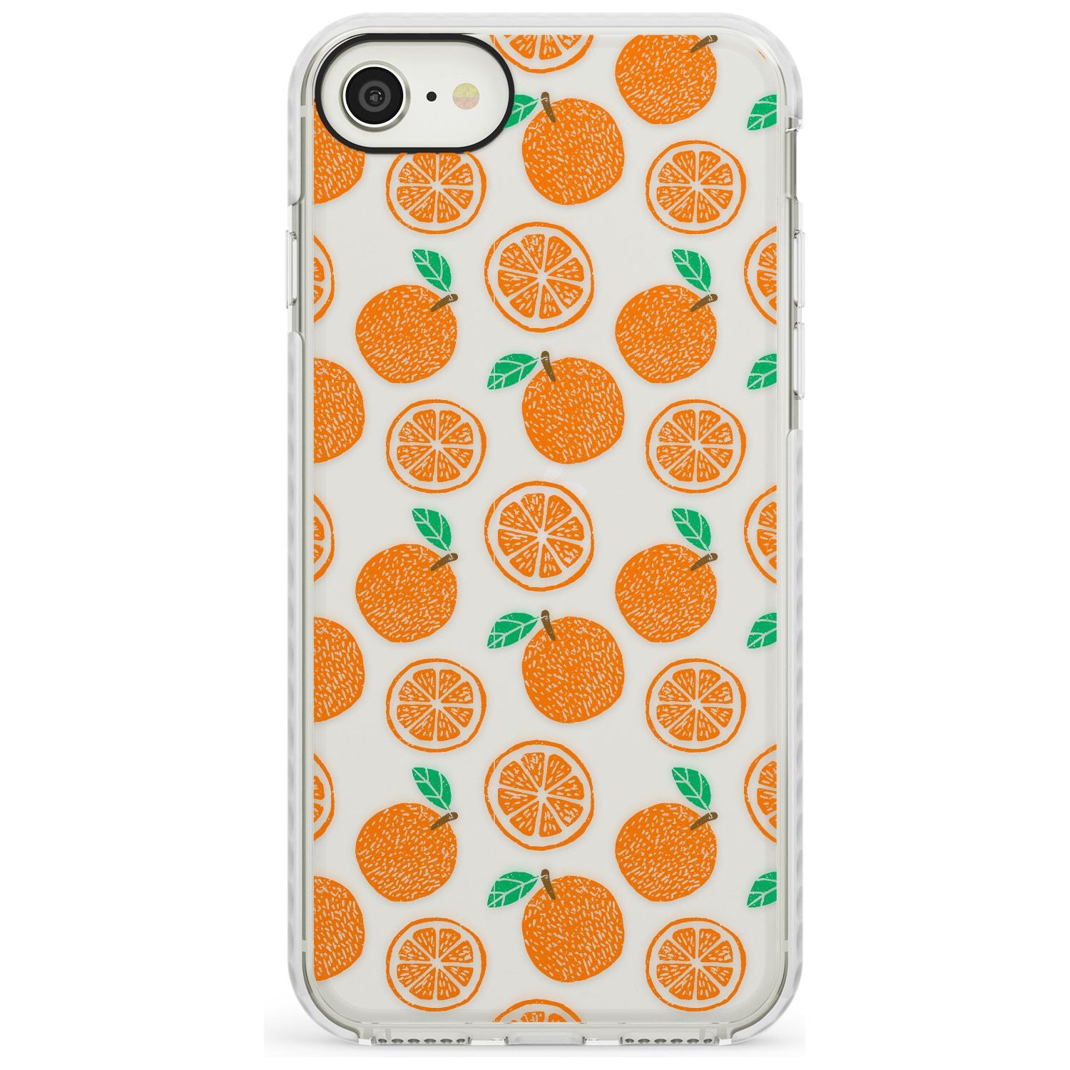 Orange Pattern iPhone Case  Impact Case Phone Case - Case Warehouse