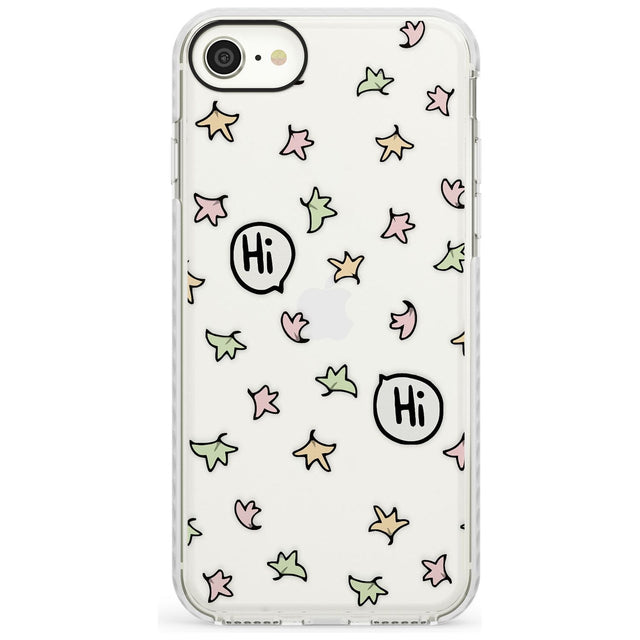 Heartstopper Leaves Pattern Impact Phone Case for iPhone SE 8 7 Plus