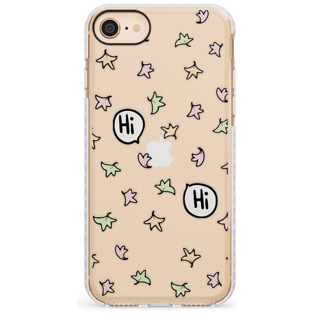 Heartstopper Leaves Pattern Impact Phone Case for iPhone SE 8 7 Plus
