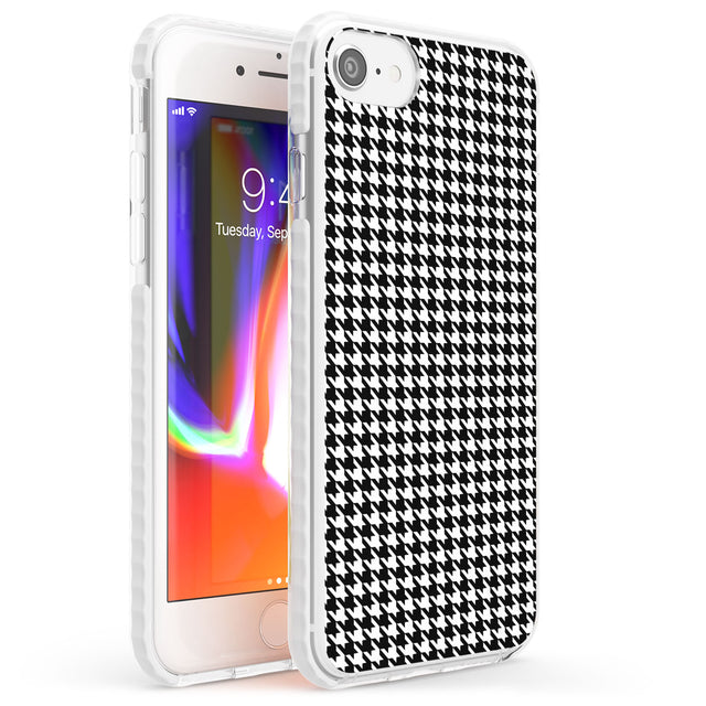 Black Houndstooth Pattern Phone Case iPhone 7/8 / Impact Case,iPhone SE / Impact Case Blanc Space