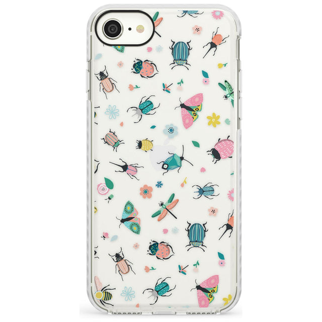 Spring Insects Slim TPU Phone Case for iPhone SE 8 7 Plus