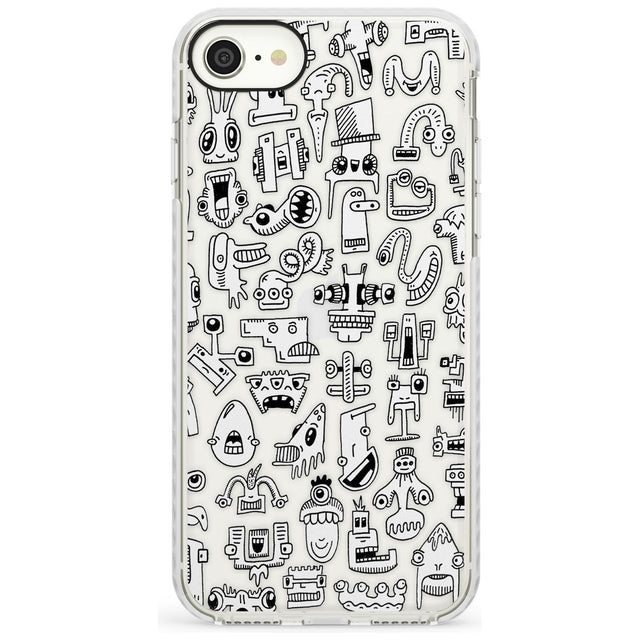 Weird Friends Impact Phone Case for iPhone SE 8 7 Plus