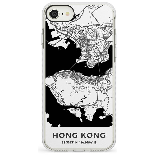 Map of Hong Kong Impact Phone Case for iPhone SE 8 7 Plus