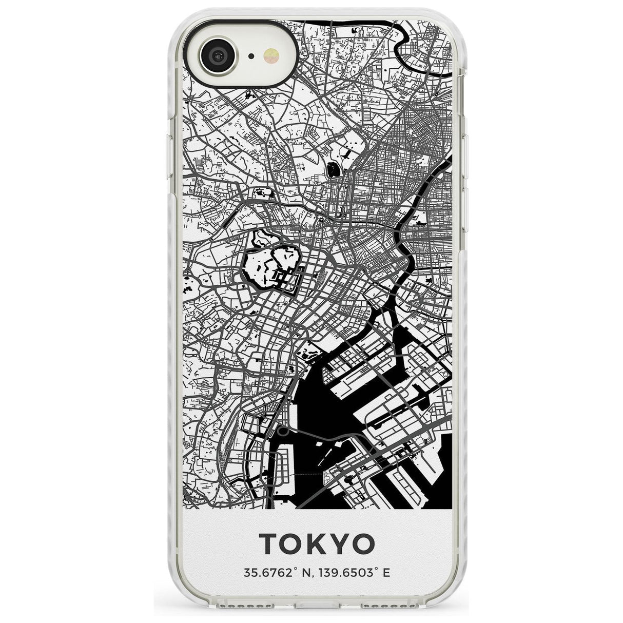 Map of Tokyo, Japan Impact Phone Case for iPhone SE 8 7 Plus