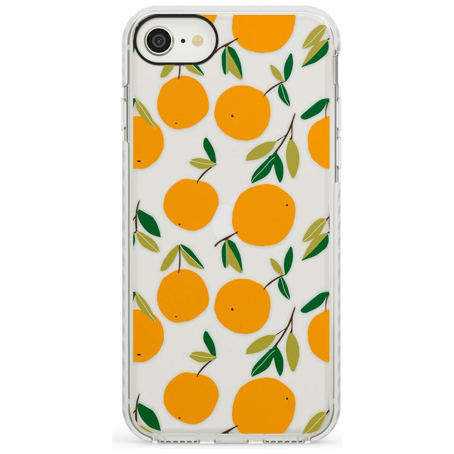 Oranges Pattern Impact Phone Case for iPhone SE 8 7 Plus
