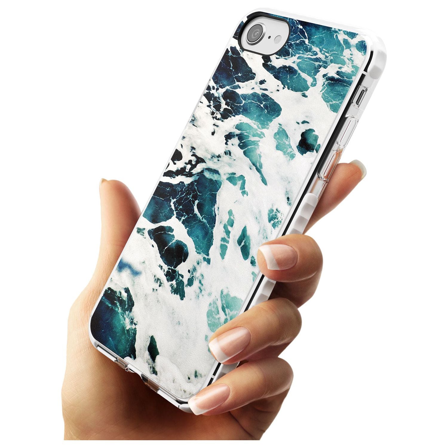 Ocean Waves Photograph Impact Phone Case for iPhone SE 8 7 Plus