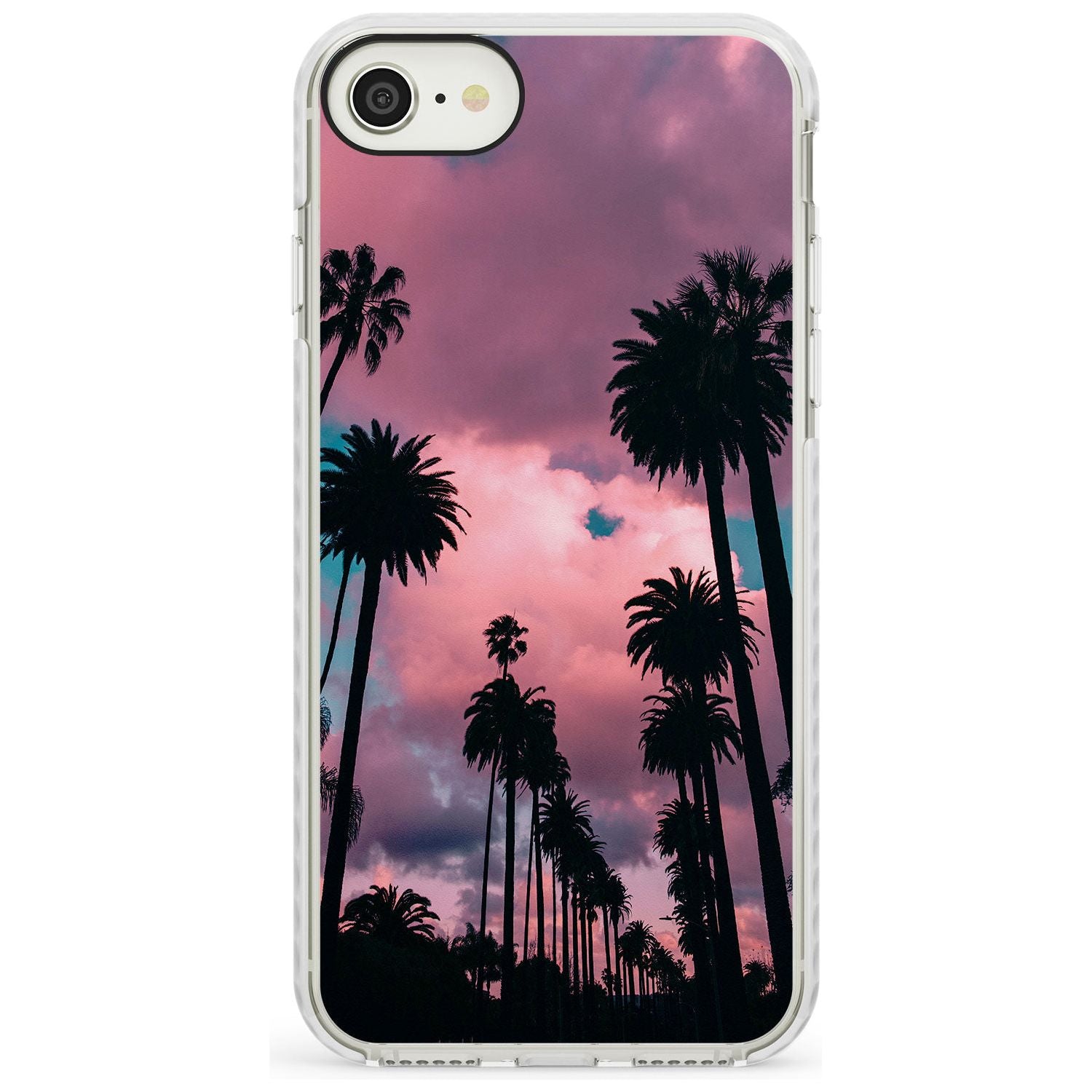 Palm Tree Sunset Photograph Impact Phone Case for iPhone SE 8 7 Plus