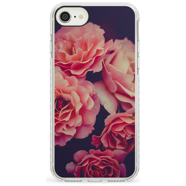 Pink Roses Photograph Impact Phone Case for iPhone SE 8 7 Plus