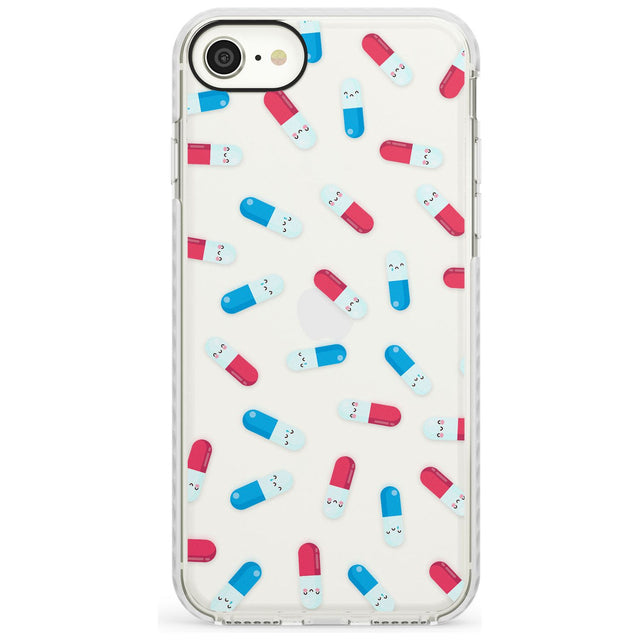Kawaii Pill Pattern Phone Case for iPhone SE