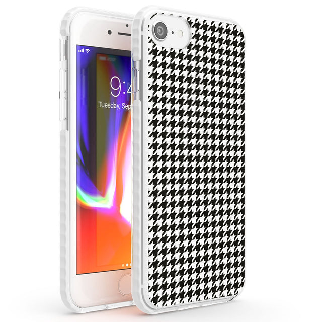 Chic Houndstooth Check Phone Case iPhone 7/8 / Impact Case,iPhone SE / Impact Case Blanc Space
