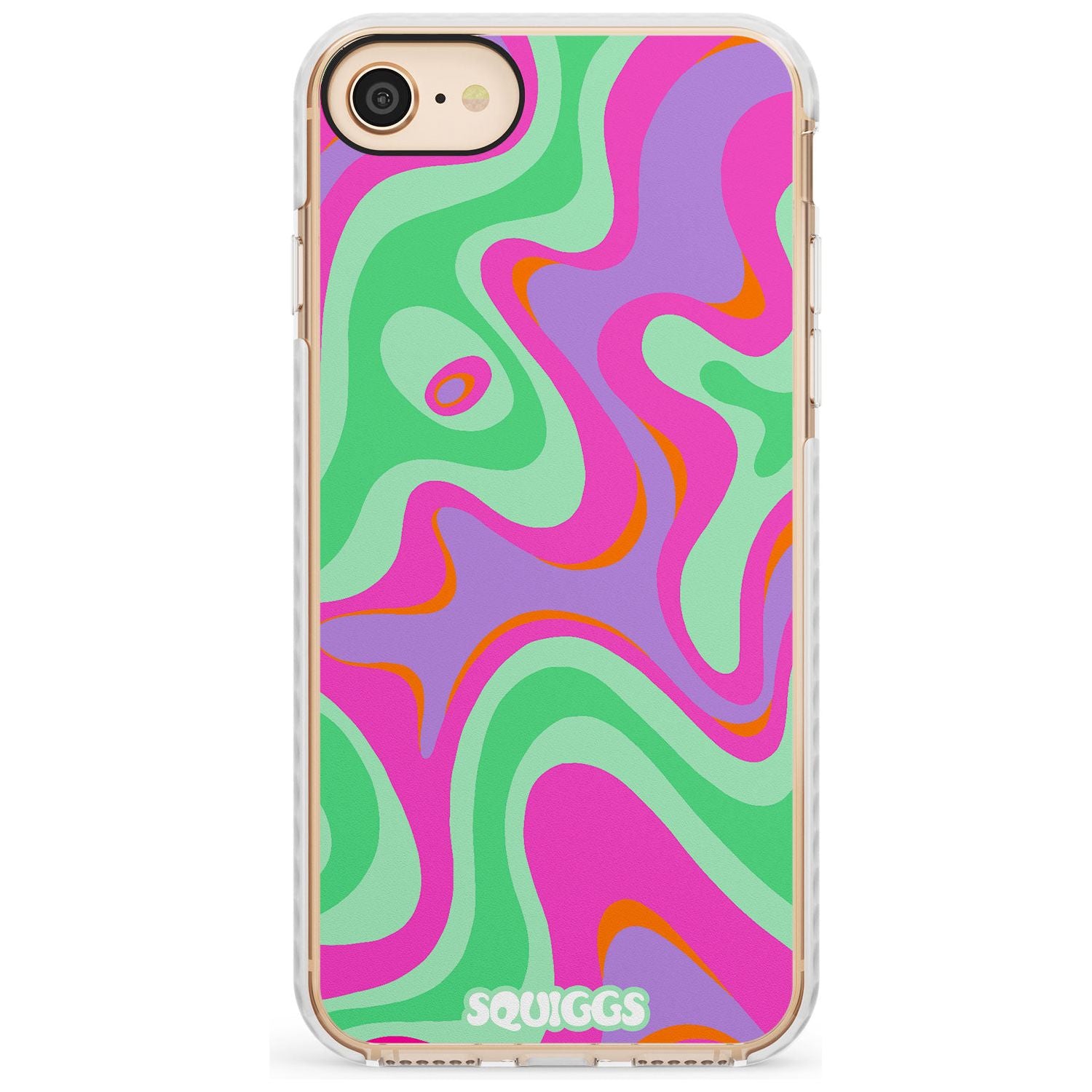 Pink Lava Slim TPU Phone Case for iPhone SE 8 7 Plus
