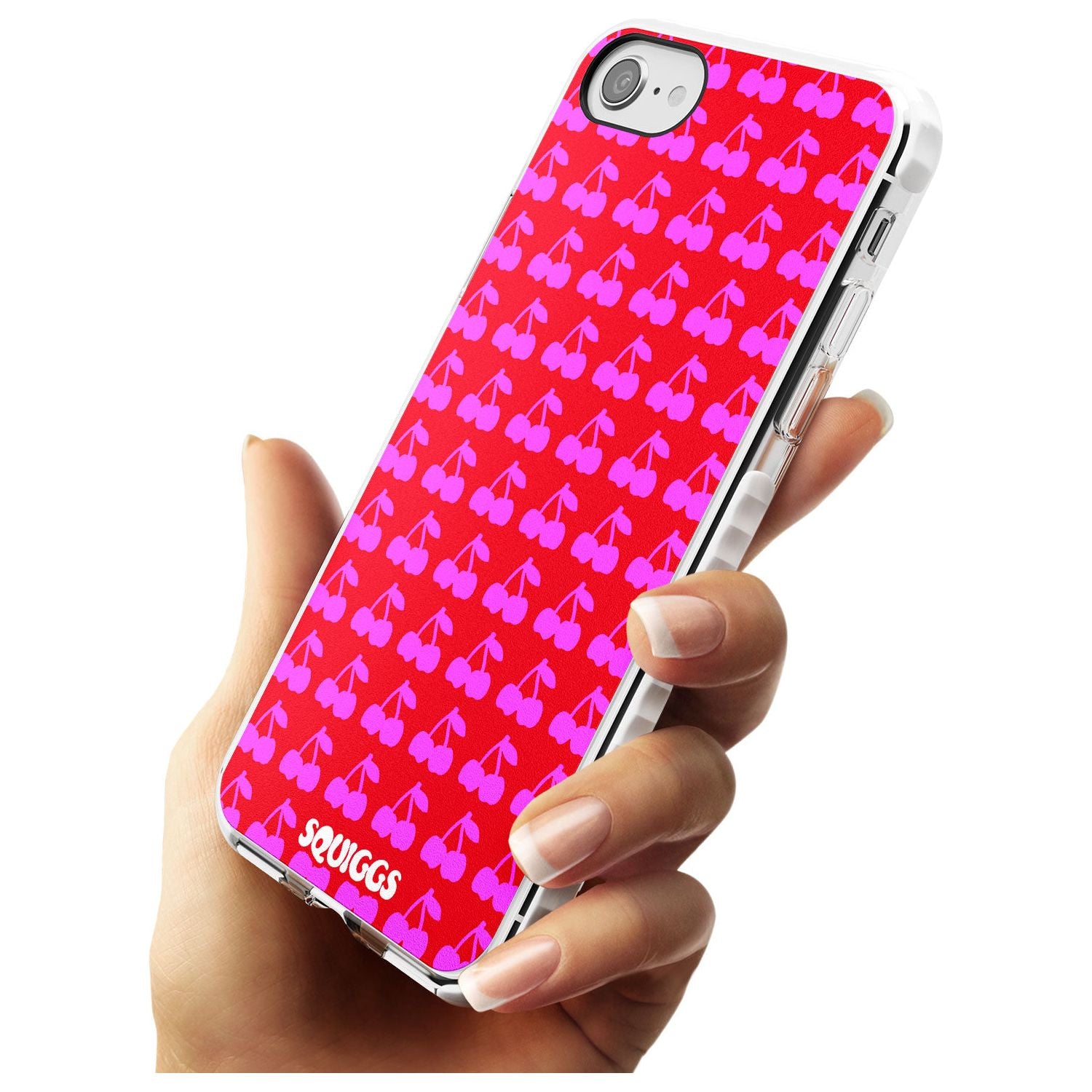 Red Cherries Slim TPU Phone Case for iPhone SE 8 7 Plus