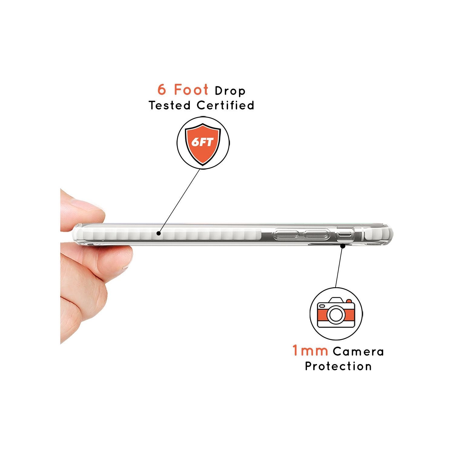 Leo Emblem - Transparent Design Impact Phone Case for iPhone SE 8 7 Plus