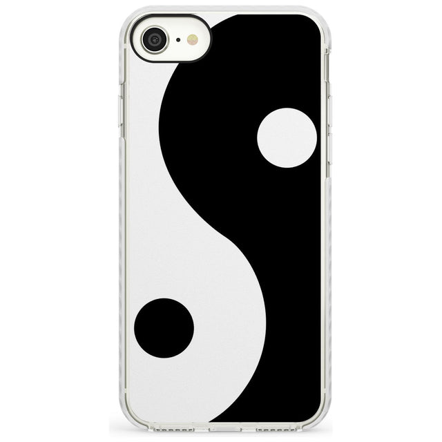 Large Yin Yang Impact Phone Case for iPhone SE 8 7 Plus