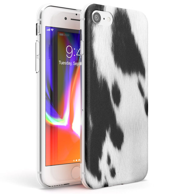 Designer Fashion Cowhide Phone Case iPhone 7/8 / Clear Case,iPhone SE / Clear Case Blanc Space