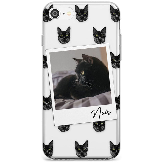 Personalised Bombay Cat Photo Custom Phone Case iPhone SE / Clear Case,iPhone 7/8 / Clear Case Blanc Space