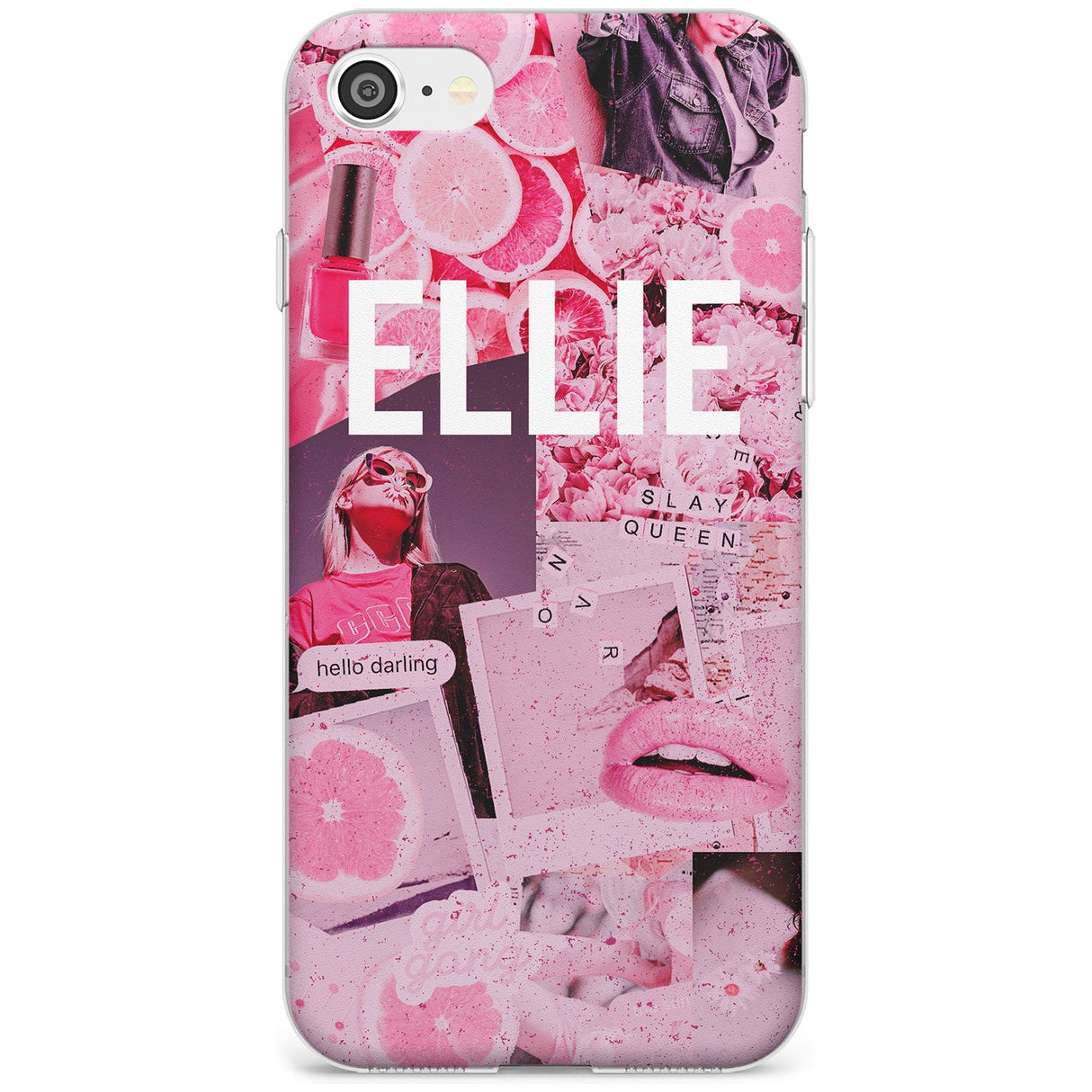 Sweet Pink Fashion Collage iPhone Case  Slim Case Custom Phone Case - Case Warehouse