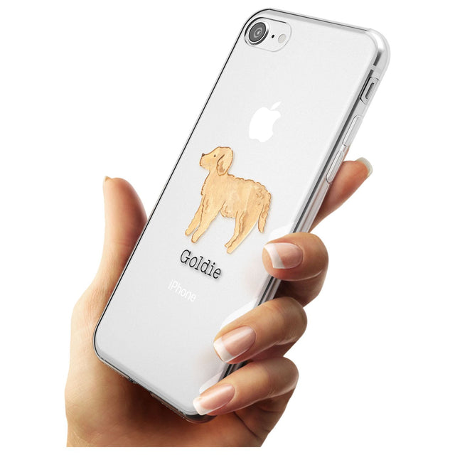 Hand Painted Goldendoodle Slim TPU Phone Case for iPhone SE 8 7 Plus