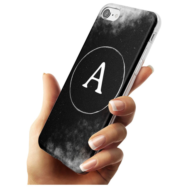 Eclipse Monogram Black Impact Phone Case for iPhone SE 8 7 Plus