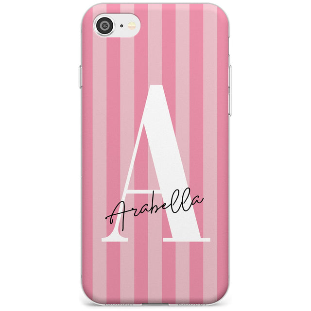 Pink on Pink Stripes iPhone Case  Slim Case Custom Phone Case - Case Warehouse