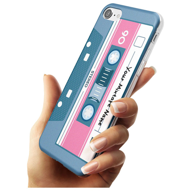 Retro Mixtape Black Impact Phone Case for iPhone SE 8 7 Plus