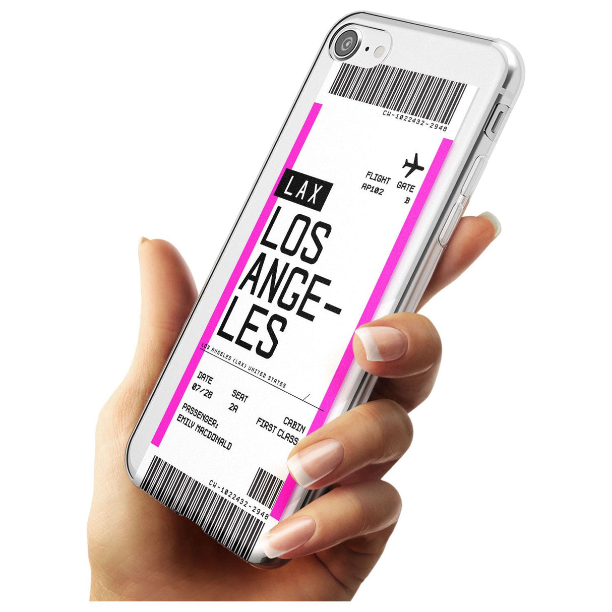 Los Angeles Boarding Pass iPhone Case   Custom Phone Case - Case Warehouse