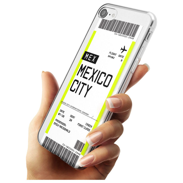 Mexico City Boarding Pass iPhone Case   Custom Phone Case - Case Warehouse
