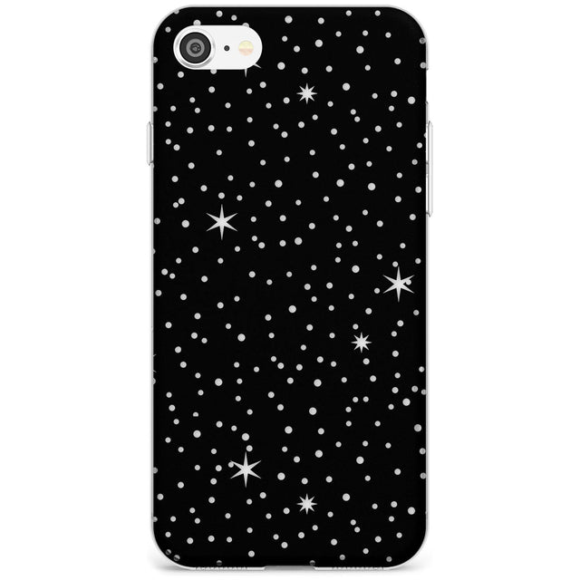 Celestial  Cut-Out Stars Phone Case iPhone 7/8 / Clear Case,iPhone SE / Clear Case Blanc Space
