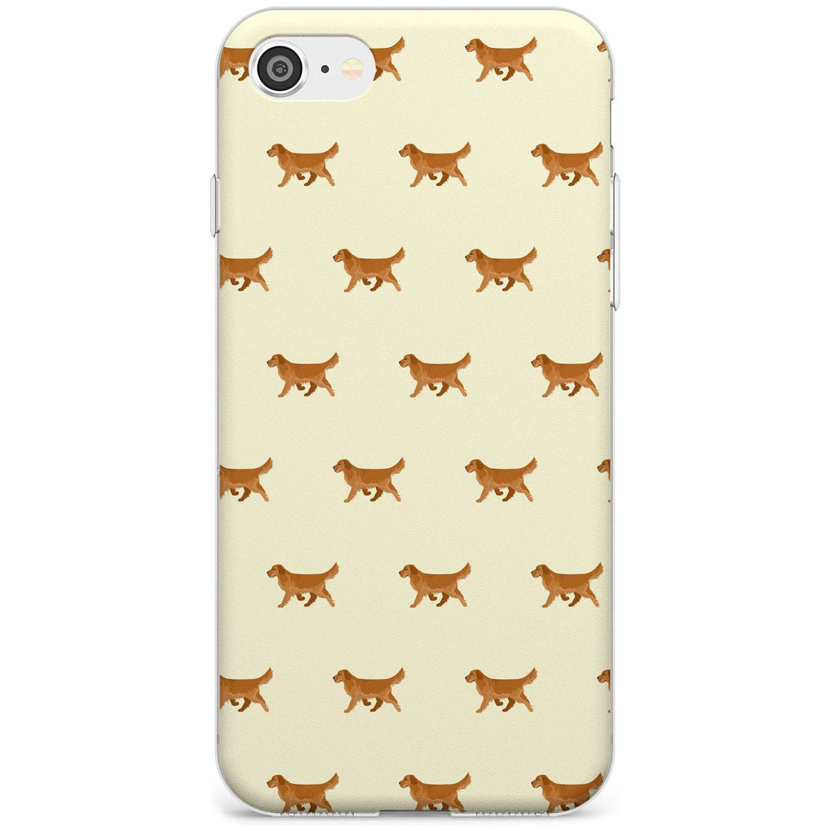 Golden Retriever Dog Pattern Phone Case iPhone 7/8 / Clear Case,iPhone SE / Clear Case Blanc Space
