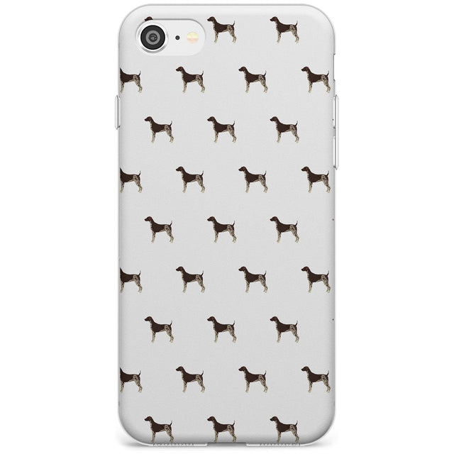 German Shorthaired Pointer Dog Pattern Slim TPU Phone Case for iPhone SE 8 7 Plus