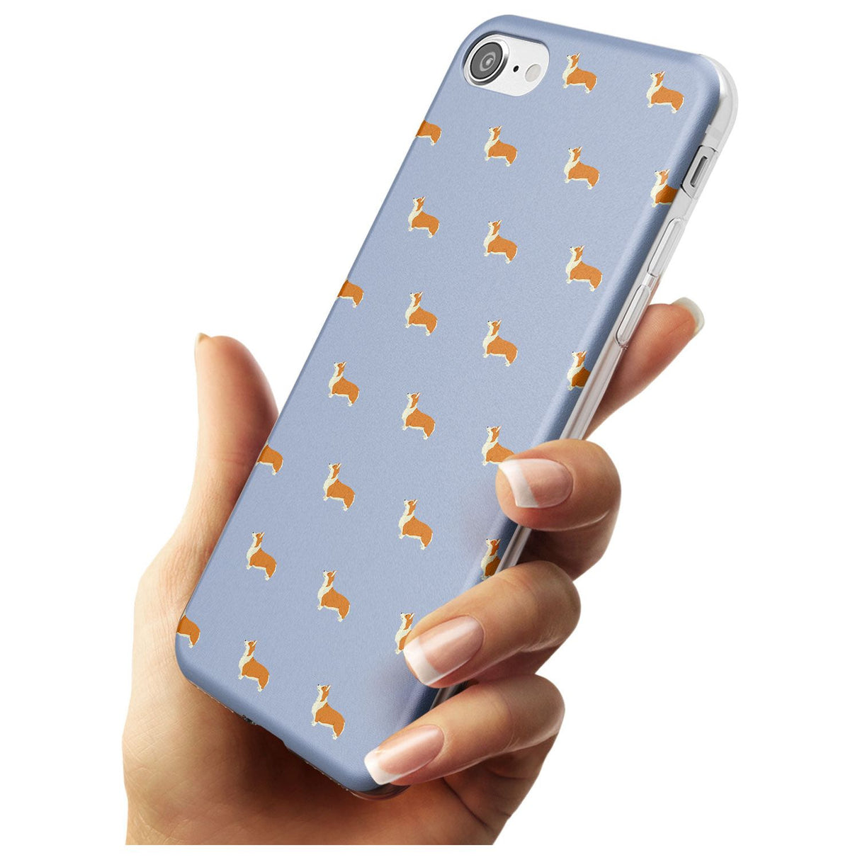 Pembroke Welsh Corgi Dog Pattern Slim TPU Phone Case for iPhone SE 8 7 Plus